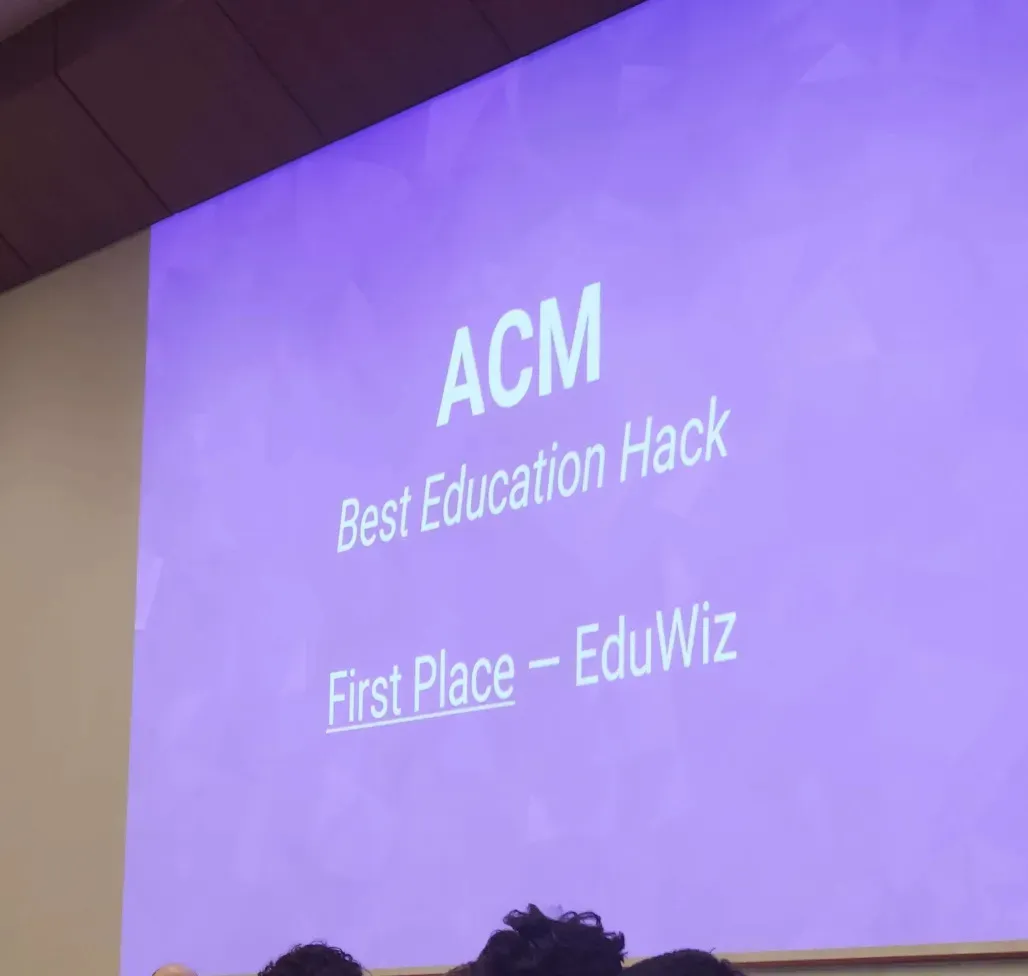 Picture of when we won a prize